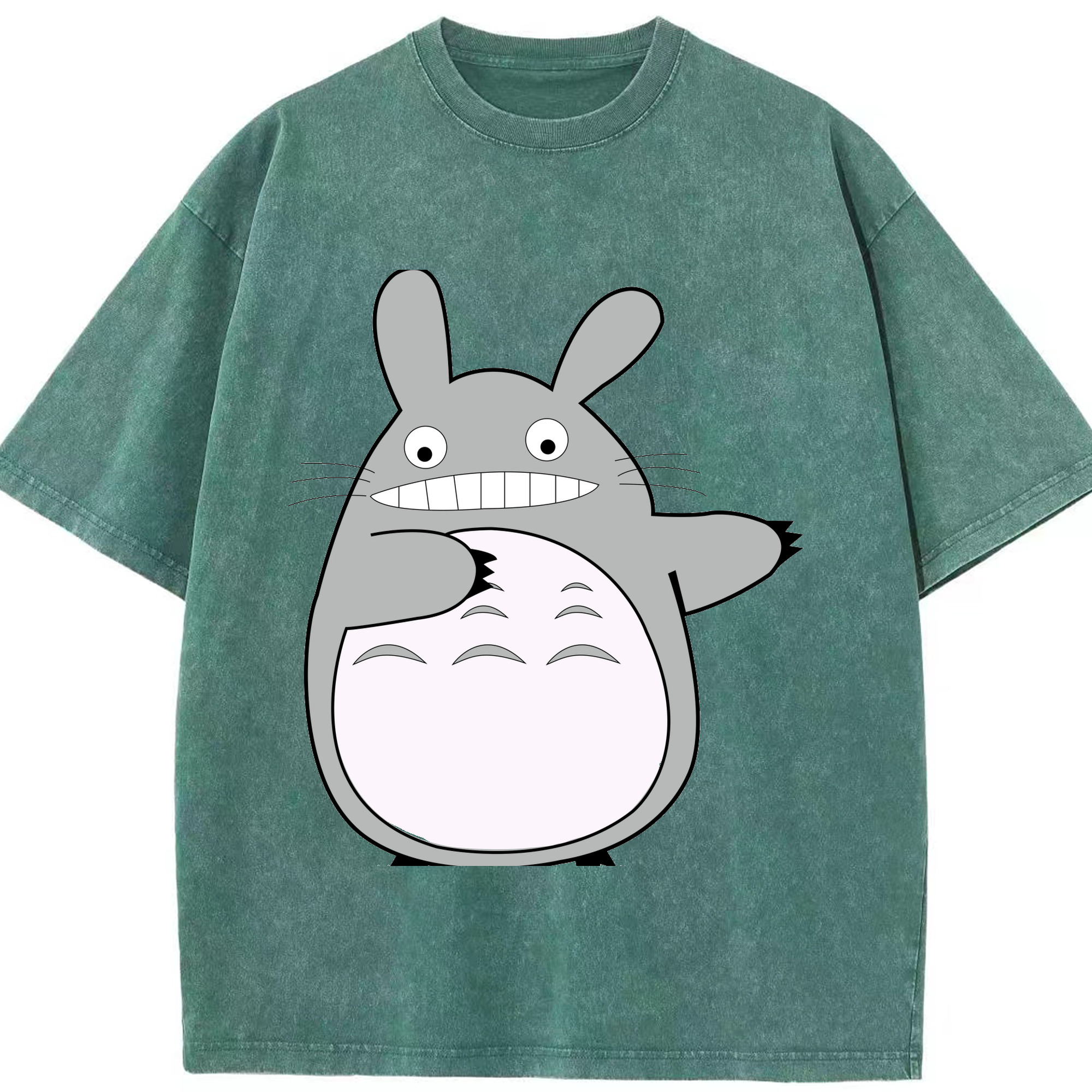 （画像用） となりのトトロ 草壁メイ 草壁サツキ My Neighbor Totoro Satsuki Kusakabe Mei Kusakabe 綿100% ヴィンテージ風 半袖Tシャツ（フロントプリント）